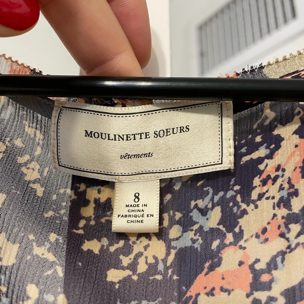 Moulinette Soeurs Multicolor Floral Long Sleeve Maxi Dress - Picture 2 of 5